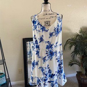 blue dress